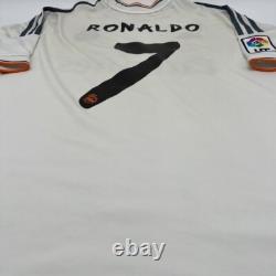 Cristiano Ronaldo #7 Real Madrid 2013/2014 Home ORIGINAL Adidas Soccer Jersey XL