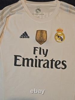 Cristiano Ronaldo #7 Real Madrid 2015-16 Adidas home jersey size M Respect