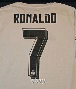 Cristiano Ronaldo #7 Real Madrid 2015-16 Adidas home jersey size M Respect