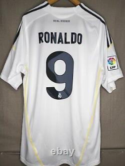 Cristiano Ronaldo 9 Large REAL MADRID 2009 2010 Home Jersey Camiseta Shirt