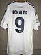 Cristiano Ronaldo 9 Large REAL MADRID 2009 2010 Home Jersey Camiseta Shirt
