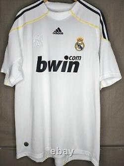 Cristiano Ronaldo 9 Large REAL MADRID 2009 2010 Home Jersey Camiseta Shirt
