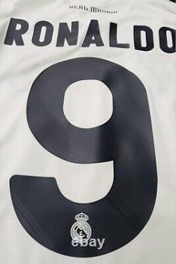 Cristiano Ronaldo 9 Medium REAL MADRID 2009 2010 Home Jersey Camiseta Shirt