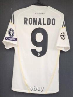 Cristiano Ronaldo 9 Medium REAL MADRID 2009 2010 Home Jersey Camiseta Shirt