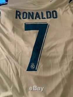 Cristiano Ronaldo AUTOGRAPHED Real Madrid signed jersey SOCCER / Football