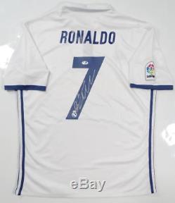 Cristiano Ronaldo Autographed Real Madrid White Soccer Jersey- PSA/DNA Auth