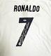 Cristiano Ronaldo Autographed Signed Real Madrid Adidas White Jersey XL Psa/dna