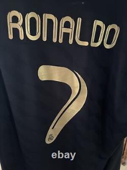 Cristiano Ronaldo Away CR7 Real Madrid 2011/2012 XL Black Jersey