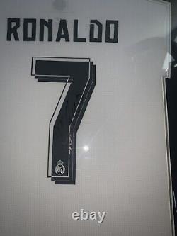 Cristiano Ronaldo Framed Real Madrid Jersey