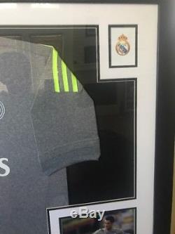 Cristiano Ronaldo Framed Signed Real Madrid Soccer Jersey Beckett