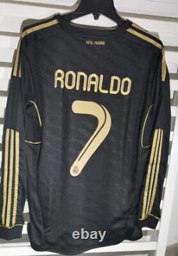 Cristiano Ronaldo Long Sleeve Jersey Away CR7 Real Madrid 2011 2012 M Size