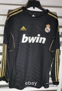 Cristiano Ronaldo Long Sleeve Jersey Away CR7 Real Madrid 2011 2012 M Size