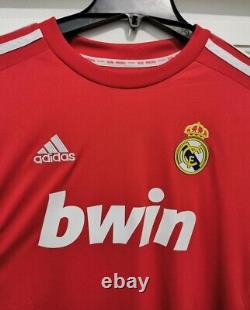Cristiano Ronaldo Long Sleeve Jersey Away Red CR7 Real Madrid 2011 2012 M Size