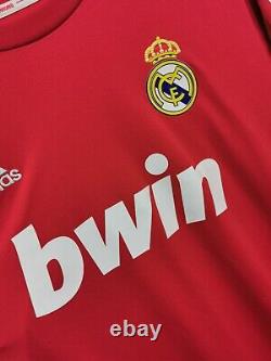 Cristiano Ronaldo Long Sleeve Jersey Away Red CR7 Real Madrid 2011 2012 M Size
