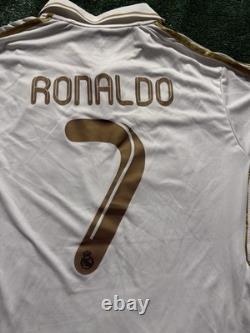 Cristiano Ronaldo Long Sleeve Jersey Home CR7 Real Madrid 2011 2012 Size Xxl