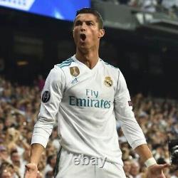 Cristiano Ronaldo Real Madrid 17/18 CL Long Sleeve Jersey XL(US L)