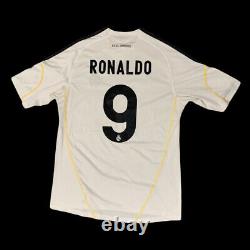 Cristiano Ronaldo Real Madrid 2009/2010 Homw Jersey Large #9