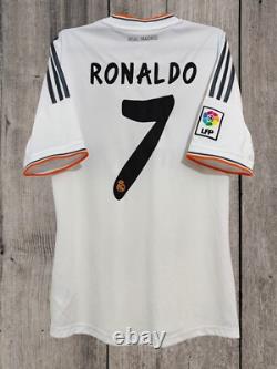 Cristiano Ronaldo Real Madrid 2013 2014 Soccer Jersey Adidas Football Shirt Sz-M