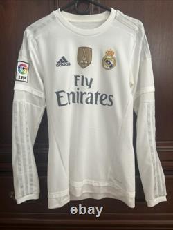 Cristiano Ronaldo Real Madrid 2015 2016 Long Sleeve Jersey Size S