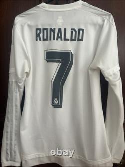 Cristiano Ronaldo Real Madrid 2015 2016 Long Sleeve Jersey Size S