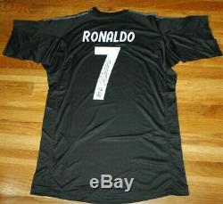 Cristiano Ronaldo Real Madrid #7 Signed Auto Authenticated Soccer Jersey Coa