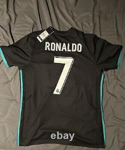 Cristiano Ronaldo Real Madrid CF 2017/2018 Away Jersey Adidas Size Large BNWT