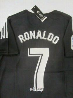 Cristiano Ronaldo Real Madrid CF La Liga HUMAN RACE Pharrell Black Soccer Jersey