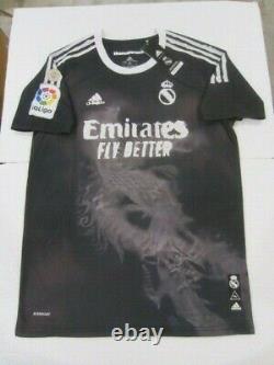 Cristiano Ronaldo Real Madrid CF La Liga HUMAN RACE Pharrell Black Soccer Jersey