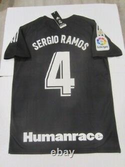 Cristiano Ronaldo Real Madrid CF La Liga HUMAN RACE Pharrell Black Soccer Jersey