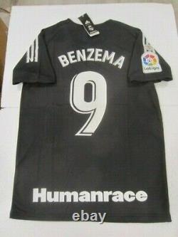 Cristiano Ronaldo Real Madrid CF La Liga HUMAN RACE Pharrell Black Soccer Jersey