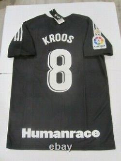 Cristiano Ronaldo Real Madrid CF La Liga HUMAN RACE Pharrell Black Soccer Jersey