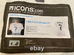 Cristiano Ronaldo Real Madrid Hand Signed Jersey Icons Coa