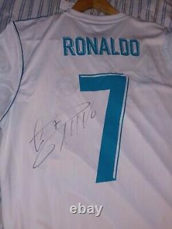 Cristiano Ronaldo Real Madrid Hand Signed Jersey With Coa