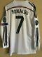 Cristiano Ronaldo Real Madrid Home Jersey Player Issue Size Medium