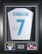 Cristiano Ronaldo Signed #7 Real Madrid New 2018 HOME Jersey 3D Framed LOOK
