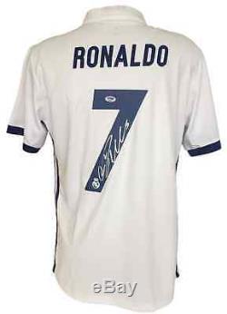 Cristiano Ronaldo Signed Adidas Real Madrid Soccer Jersey PSA