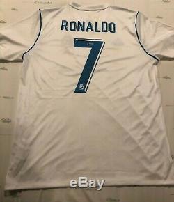 Cristiano Ronaldo Signed Auto Real Madrid Soccer Jersey Beckett Witnessed COA
