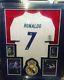 Cristiano Ronaldo Signed Autographed Real Madrid Soccer Jersey Shirt PSA Framed