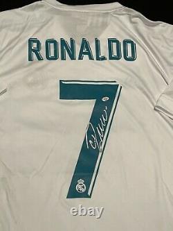 Cristiano Ronaldo Signed Real Madrid ADIDAS Jersey COA Soccer Football