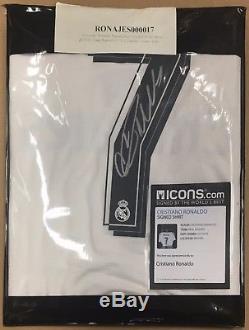 Cristiano Ronaldo Signed Real Madrid Home Jersey Icons Certificate