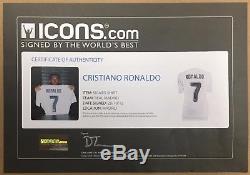 Cristiano Ronaldo Signed Real Madrid Home Jersey Icons Certificate