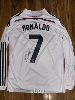 Cristiano Ronaldo Signed Real Madrid Home Shirt With Coa