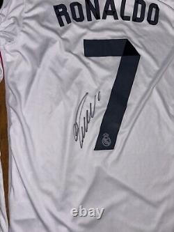 Cristiano Ronaldo Signed Real Madrid Home Shirt With Coa