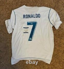 Cristiano Ronaldo Signed Real Madrid Jersey Soccer Football Beckett COA