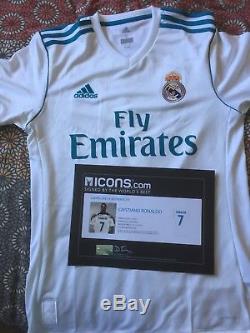 Cristiano Ronaldo Signed Real Madrid Shirt Jersey ICONS C. O. A