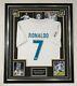 Cristiano Ronaldo Signed Shirt Real Madrid Autographed Jersey Display