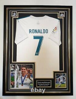 Cristiano Ronaldo of Real Madrid Autographed Signed Photo with Shirt Jersey