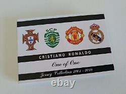 Cristiano Ronaldo rookie Card Custom Booklet 2001-2018 jersey patch