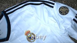 DI MARIA #22 REAL MADRID HOME Official Jersey Soccer XL 2012 SUPER CUP CHAMPIONS