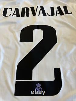 Dani Carvajal #2 Real Madrid Mens MEDIUM Home Jersey AEROREADY Champions League